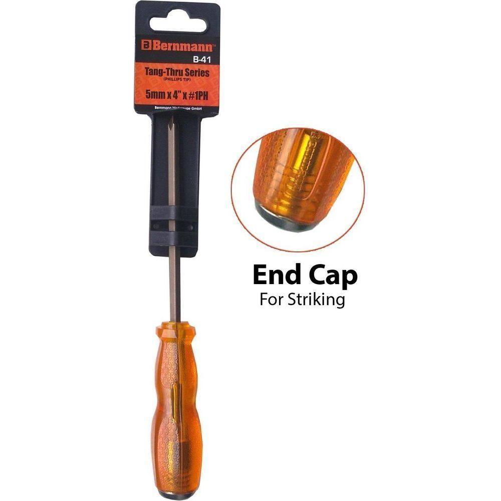 Bernmann Tang-Thru Screwdriver with Striking Cap - Goldpeak Tools PH Bernmann Bernmann Tang-Thru Screwdriver with Striking Cap - Goldpeak Tools PH Bernmann